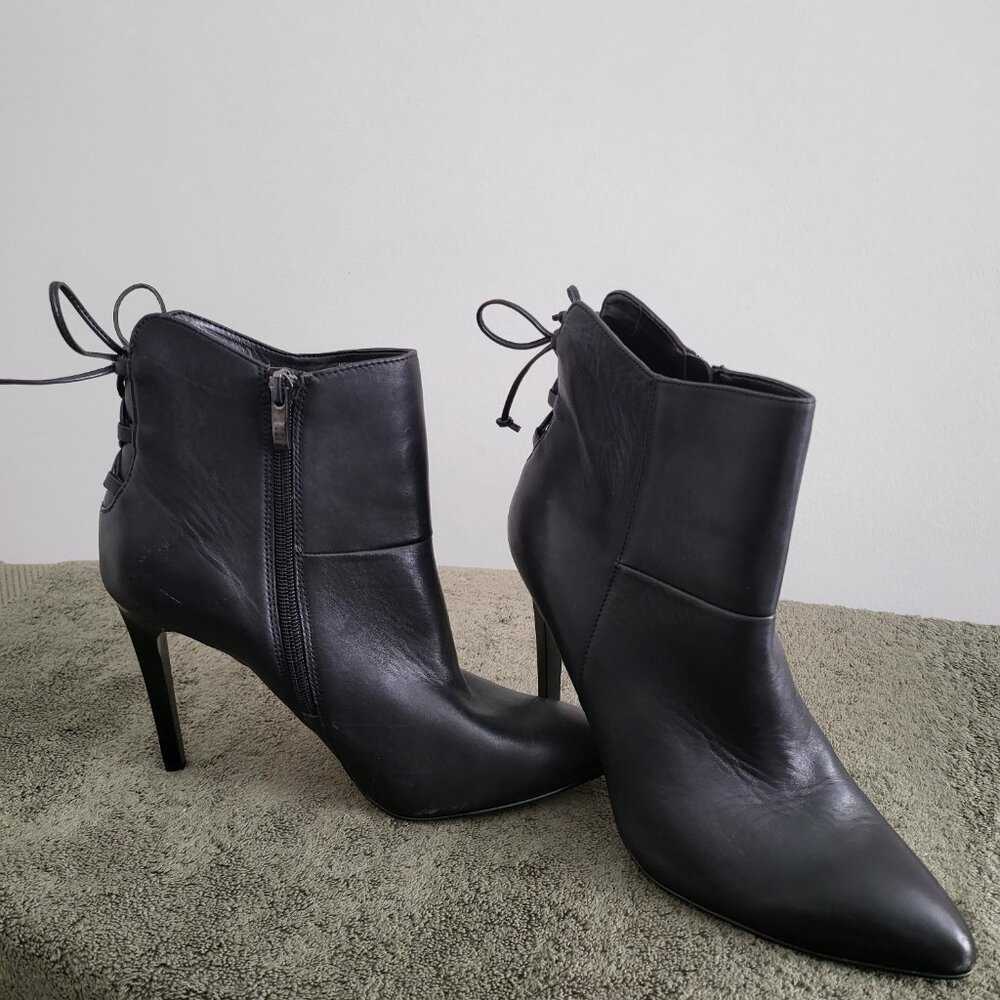 French Connection ankle boots with bowtie
